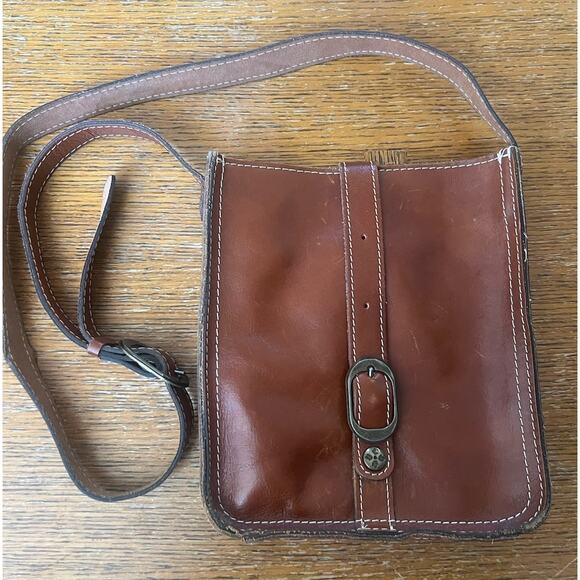 Patricia Nash Handbags - PATRICIA NASH "Venezia" Tan Leather Crossbody Purse Bag Boho Core Western Core
